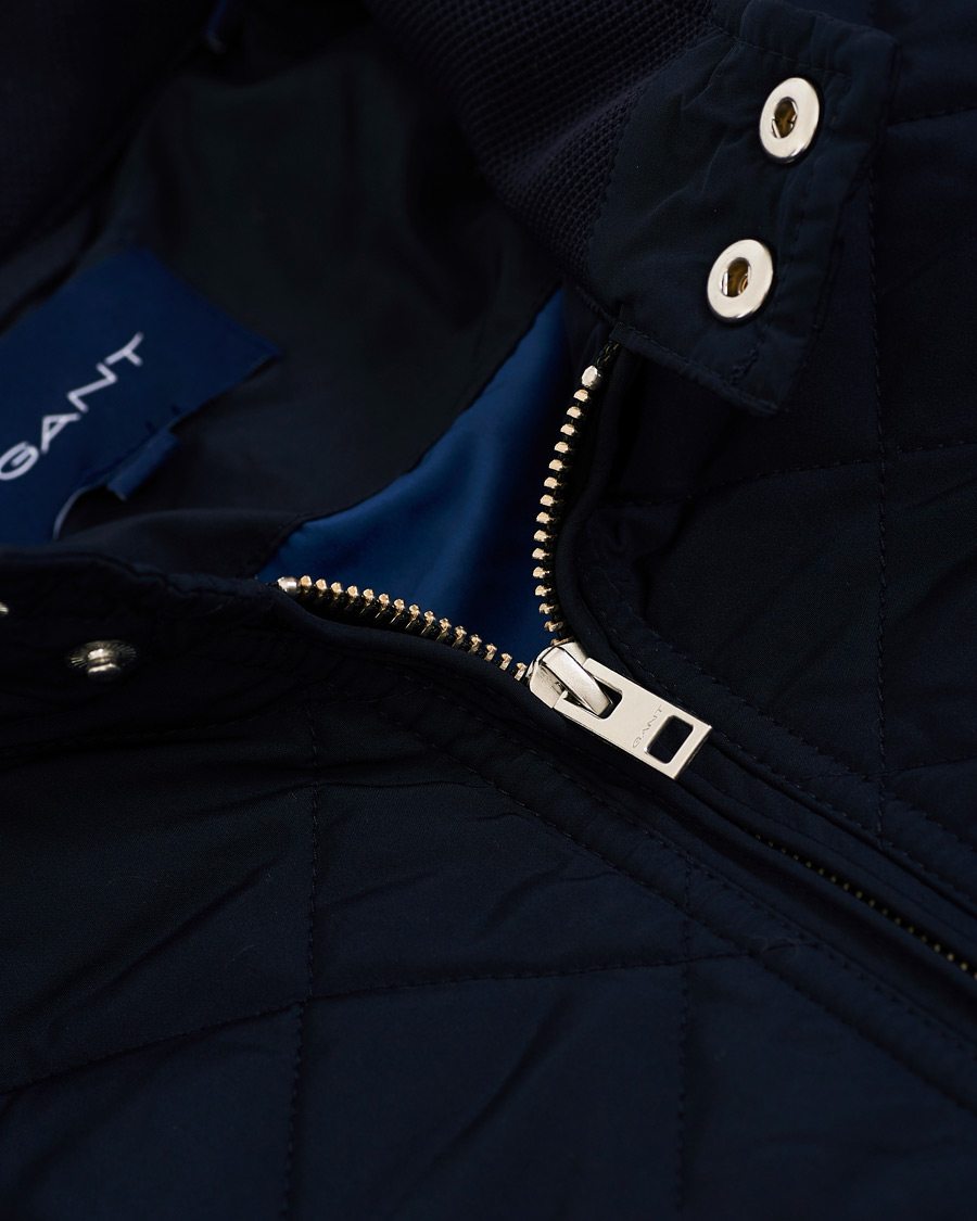Herre | Jakker | GANT | The Quilted Windcheater Evening Blue