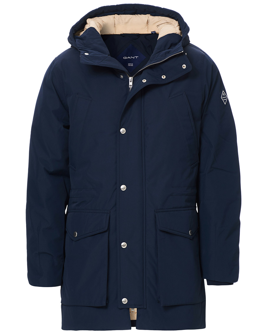 Herre | Jakker | GANT | The Everyday Parka Marine