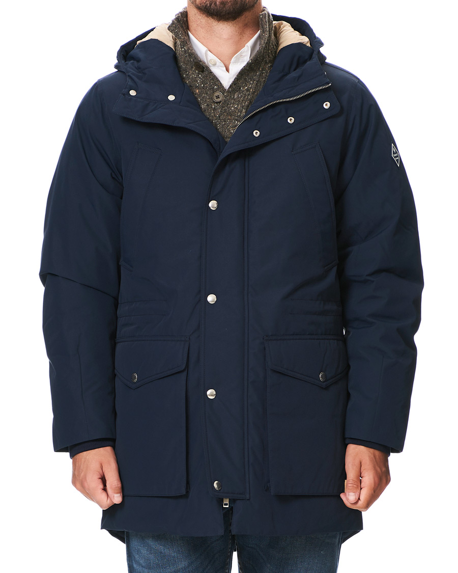 Herre | Jakker | GANT | The Everyday Parka Marine