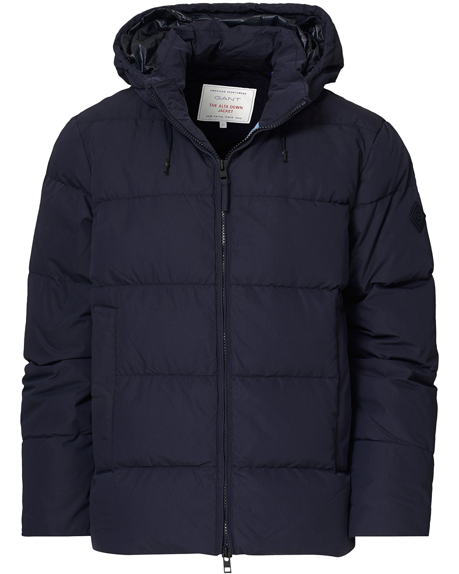 Herre | Jakker | GANT | The Alta Down Jacket Evening Blue