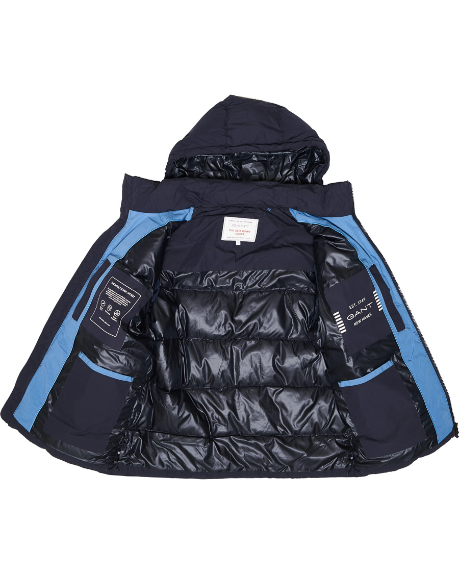 Herre | Jakker | GANT | The Alta Down Jacket Evening Blue