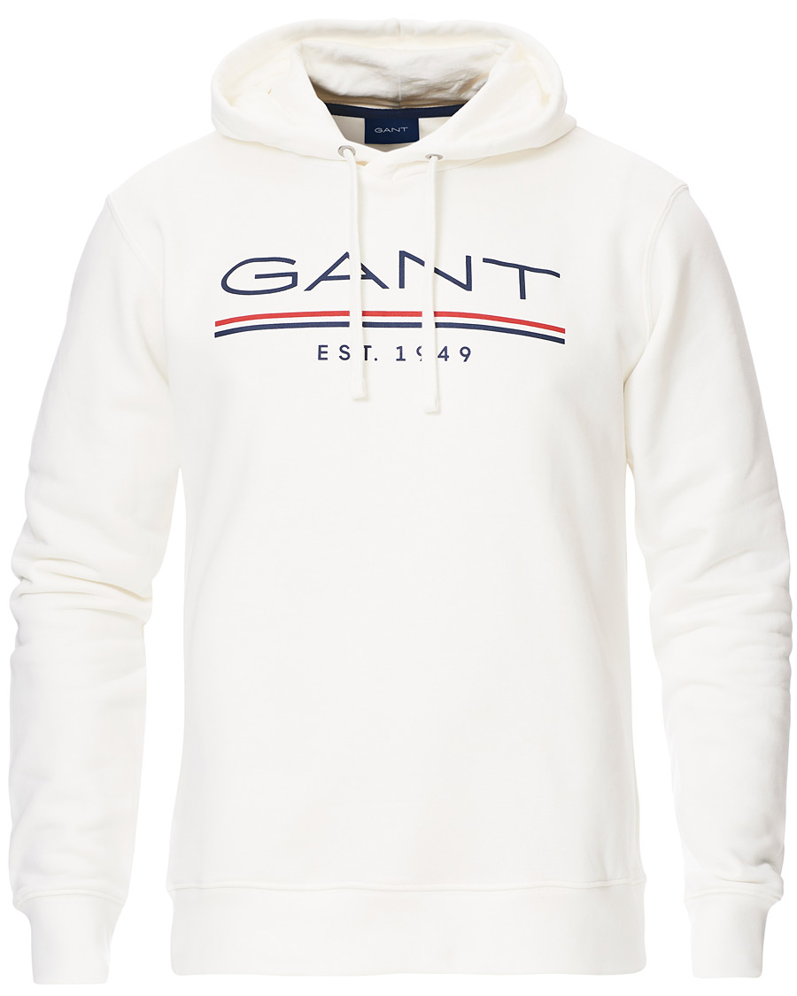 Herre | Trøjer | GANT | 1949 Logo Hoodie Eggshell