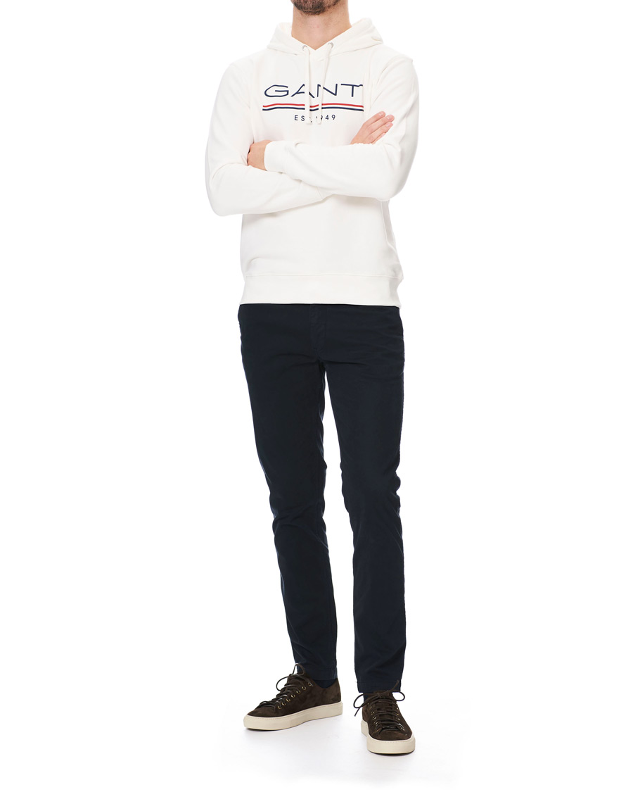 Herre | Trøjer | GANT | 1949 Logo Hoodie Eggshell