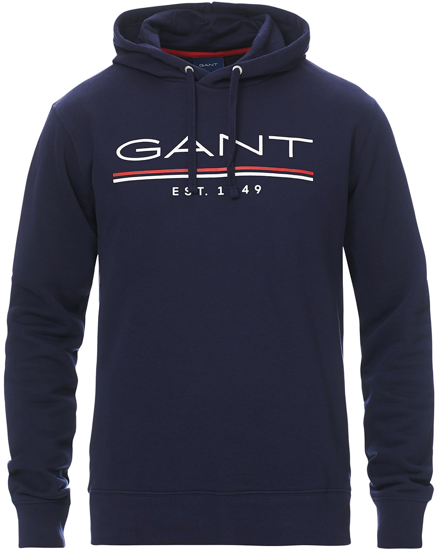 Herre | Trøjer | GANT | 1949 Logo Hoodie Classic Blue