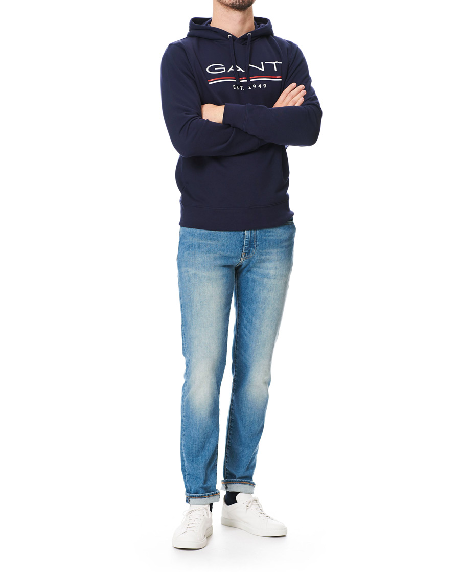 Herre | Trøjer | GANT | 1949 Logo Hoodie Classic Blue