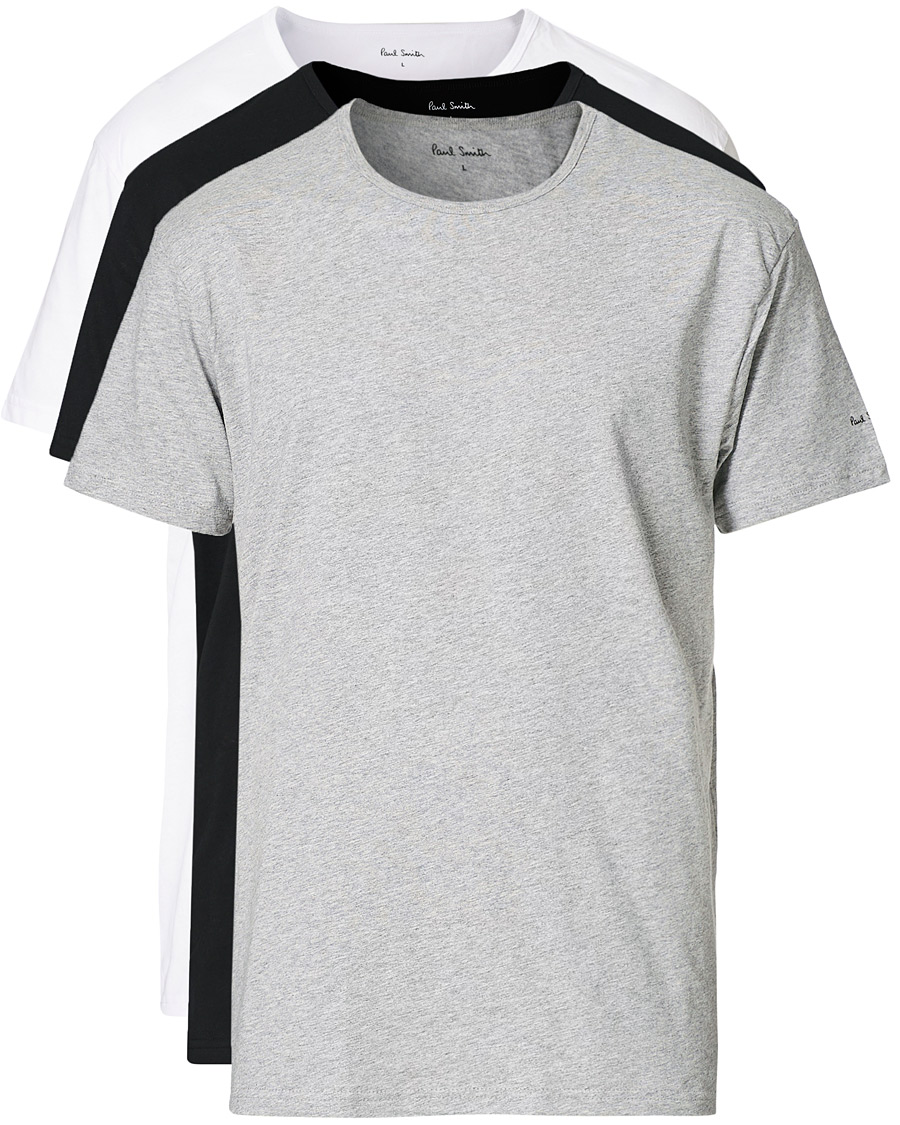 Herre | Pyjamas & Morgonkåbe | Paul Smith | 3-pack T-shirt White/Black/Grey