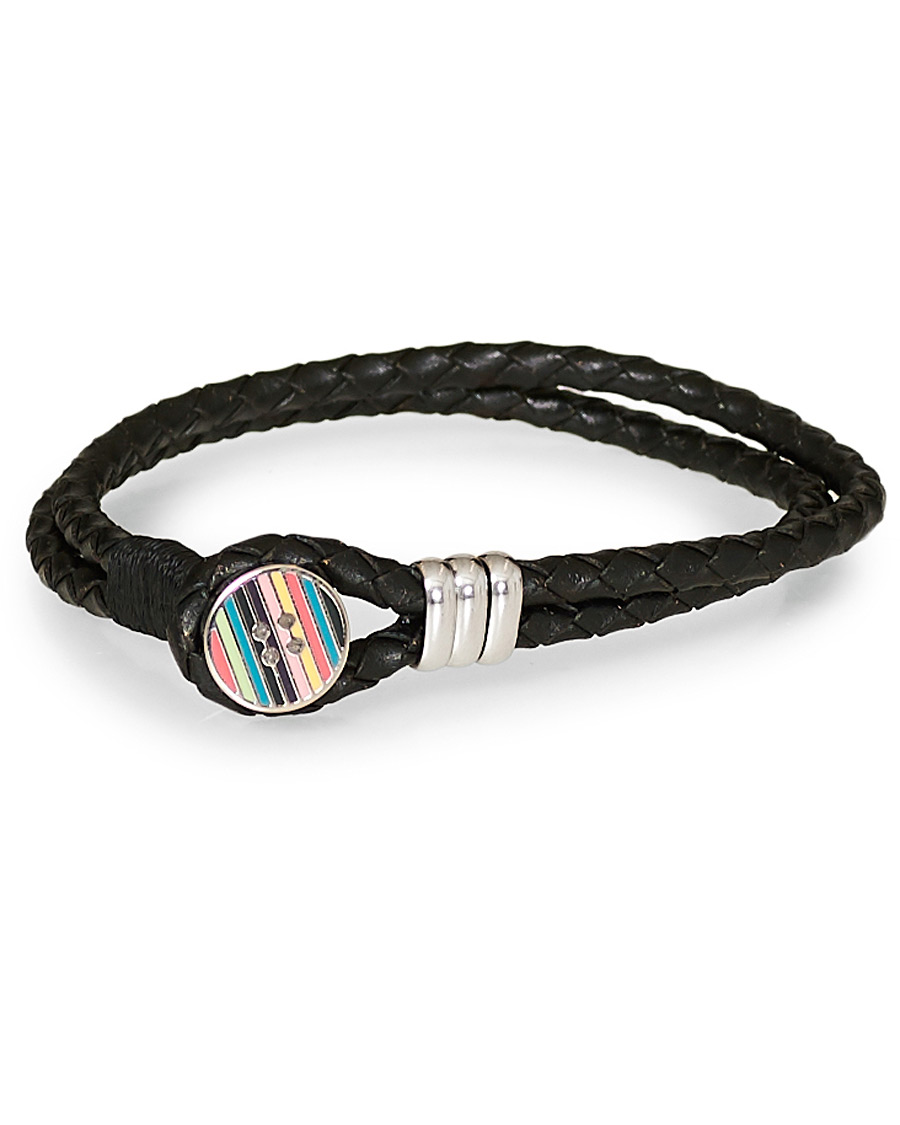 Herre | Paul Smith Enamel Button Cufflink Bracelet Black | Paul Smith | Enamel Button Cufflink Bracelet Black