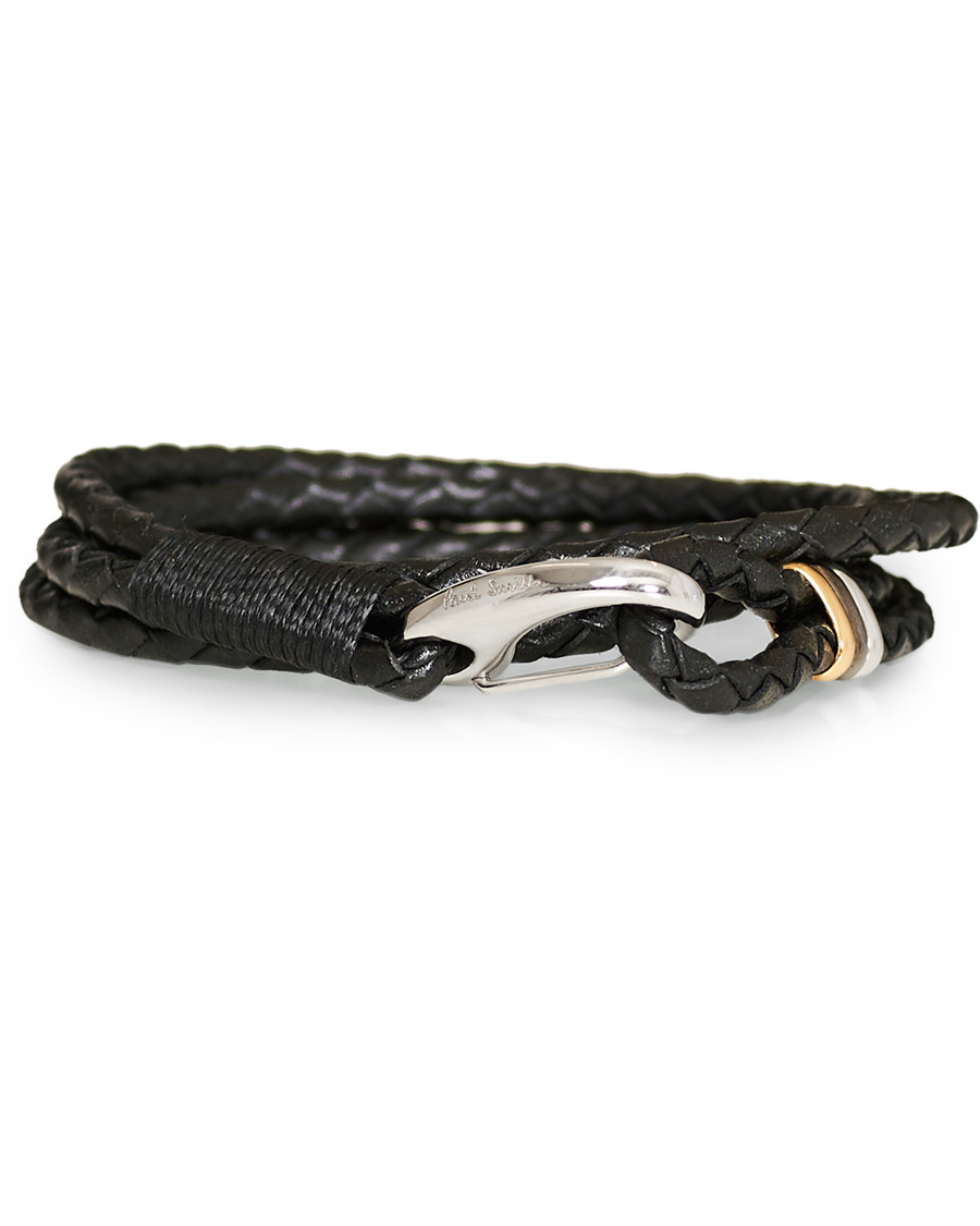 Herre | Paul Smith Leather Wrap Bracelet Black | Paul Smith | Leather Wrap Bracelet Black