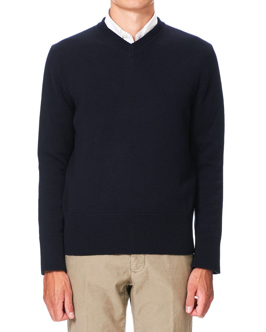 Herre | Trøjer | Paul Smith | V-Neck School Sweater Navy
