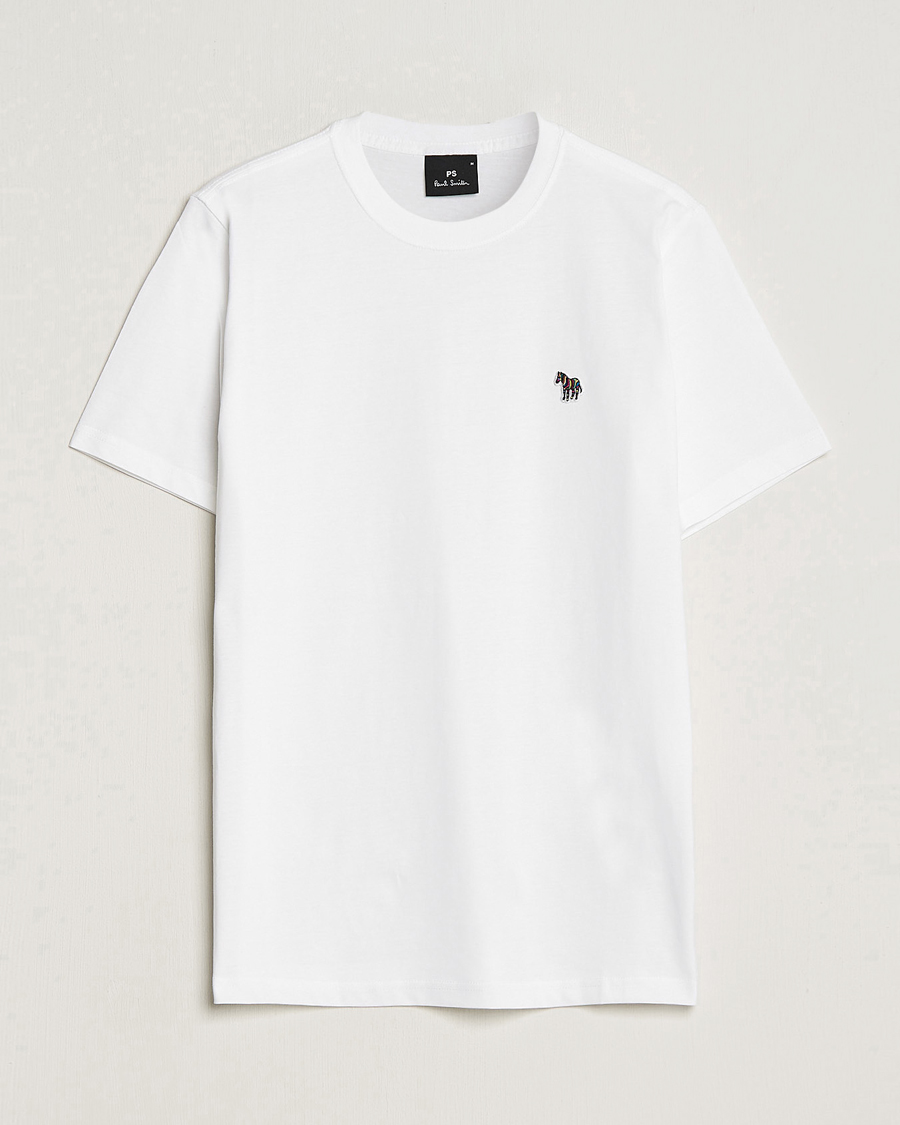 Herre | T-Shirts | PS Paul Smith | Organic Cotton Zebra T-Shirt White