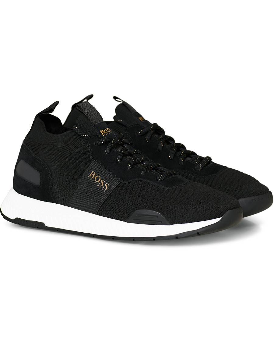 Herre | BOSS Titanium Running Sneaker Black | BOSS BLACK | BOSS Titanium Running Sneaker Black