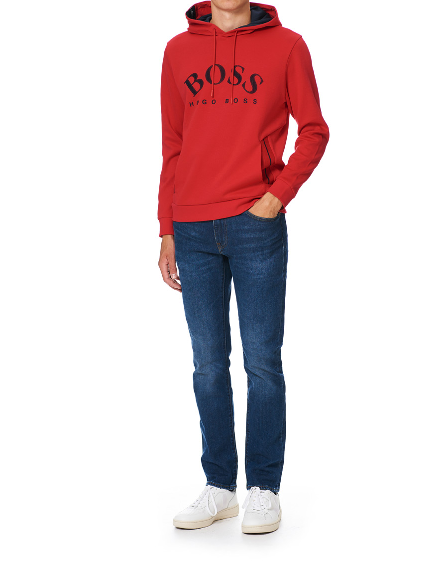 Herre | Trøjer | BOSS GREEN | BOSS Athleisure Soody Hoodie Bright Red