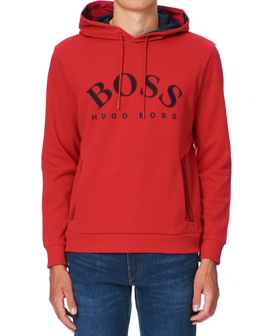 Herre | Trøjer | BOSS GREEN | BOSS Athleisure Soody Hoodie Bright Red