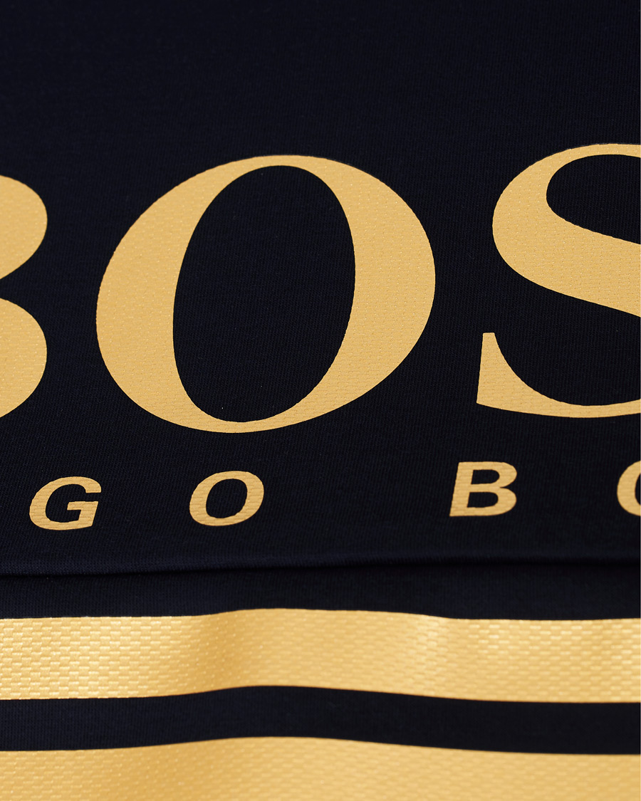 Herre | Trøjer | BOSS GREEN | BOSS Athleisure Salbo Crew Neck Sweater Navy/Gold