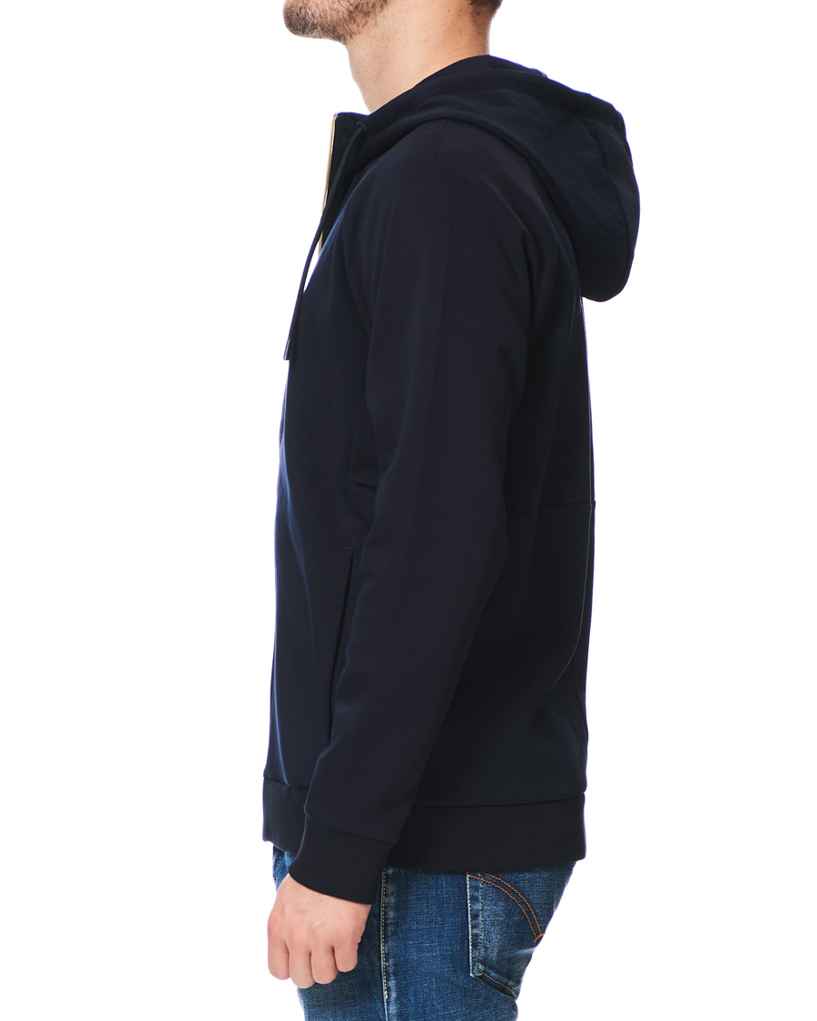 Herre | Trøjer | BOSS GREEN | BOSS Athleisure Saggy Full Zip Hoodie Navy/Gold