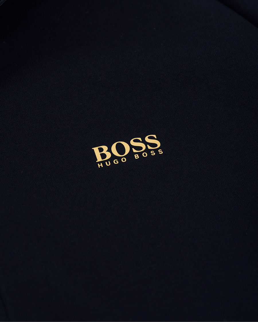 Herre | Trøjer | BOSS GREEN | BOSS Athleisure Saggy Full Zip Hoodie Navy/Gold