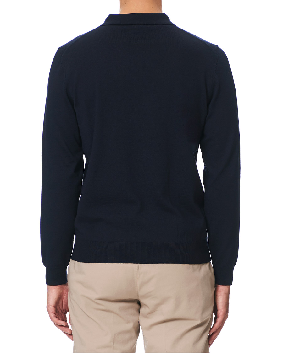 Herre | Trøjer | BOSS BLACK | BOSS Bono Knitted Polo Dark Blue
