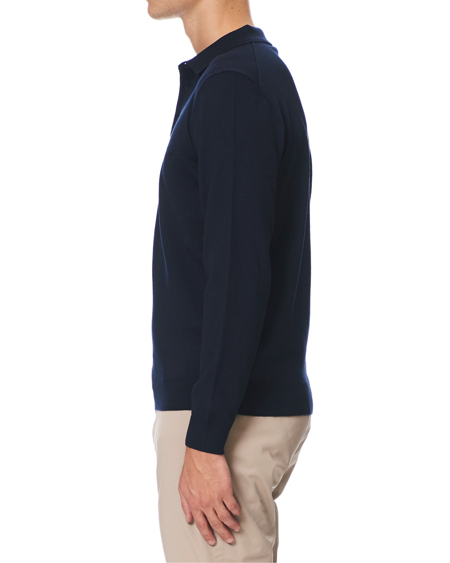 Herre | Trøjer | BOSS BLACK | BOSS Bono Knitted Polo Dark Blue