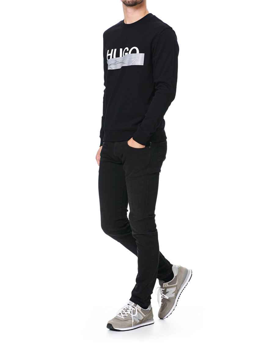 Herre | Trøjer | HUGO | Dicago Logo Crew Neck Sweatshirt Black