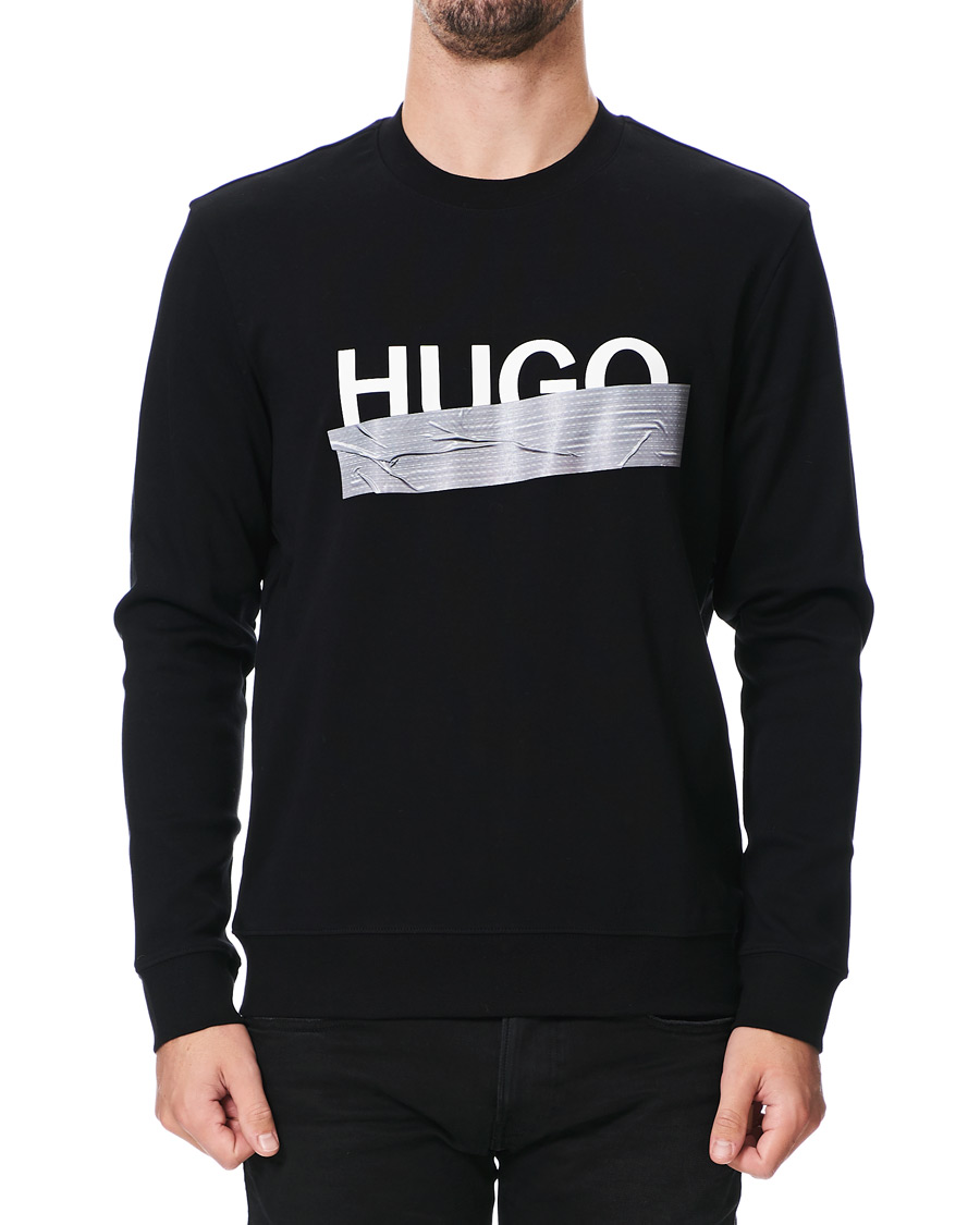 Herre | Trøjer | HUGO | Dicago Logo Crew Neck Sweatshirt Black