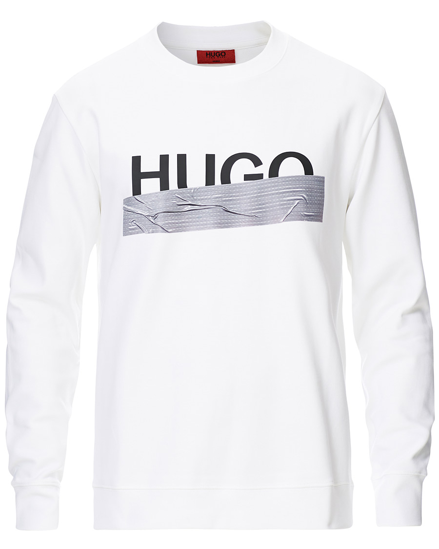 Herre | Trøjer | HUGO | Dicago Logo Crew Neck Sweatshirt White
