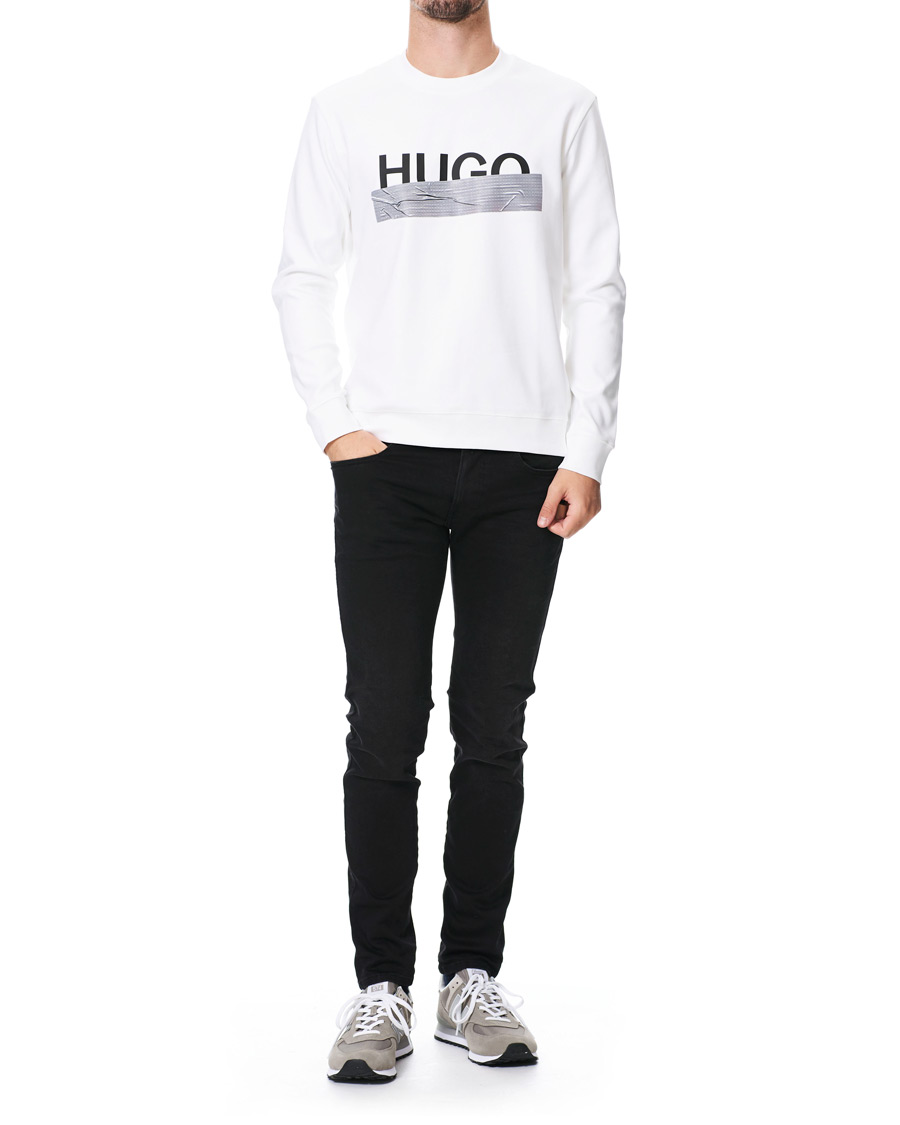 Herre | Trøjer | HUGO | Dicago Logo Crew Neck Sweatshirt White