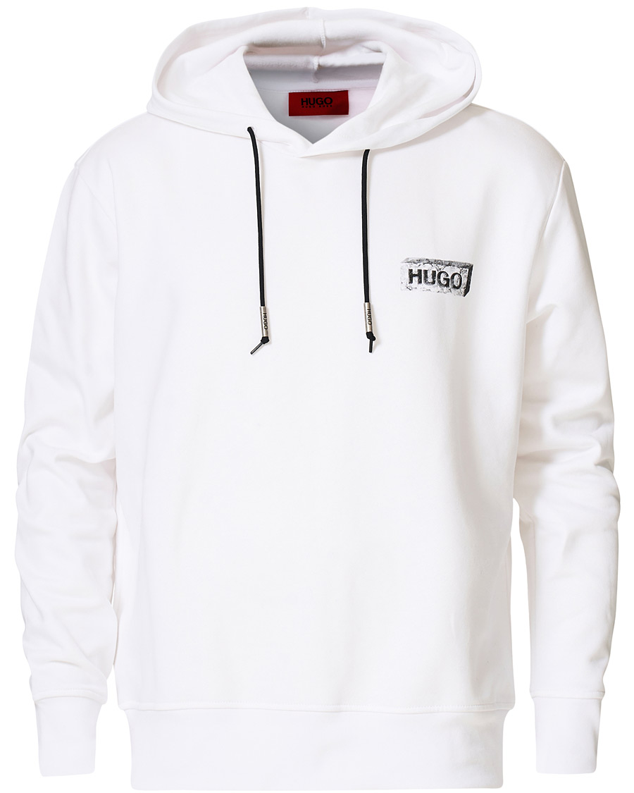 Herre | Trøjer | HUGO | Downsville Logo Hoodie White