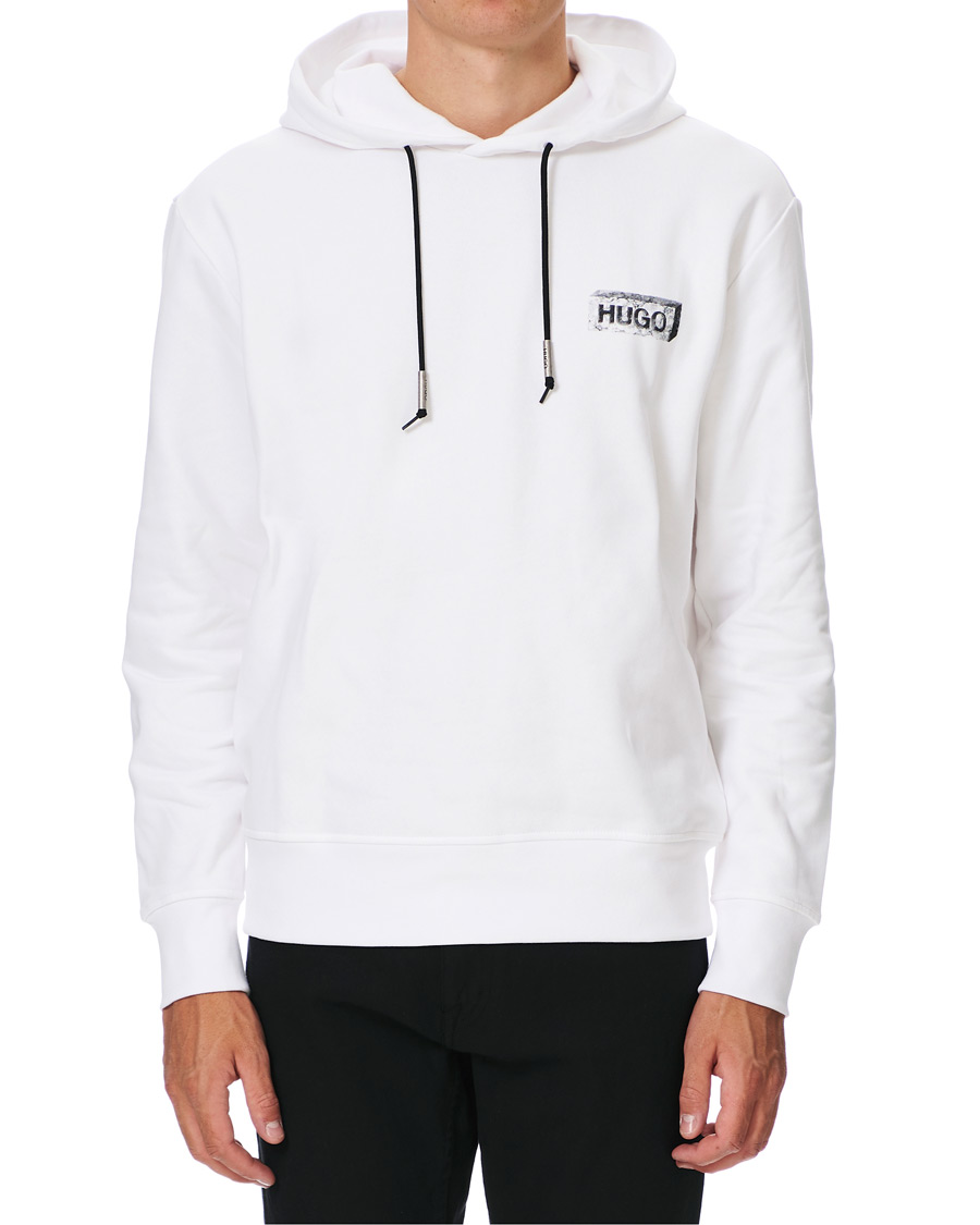 Herre | Trøjer | HUGO | Downsville Logo Hoodie White