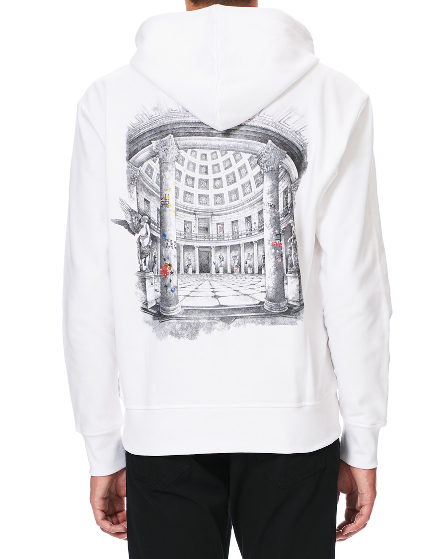 Herre | Trøjer | HUGO | Downsville Logo Hoodie White