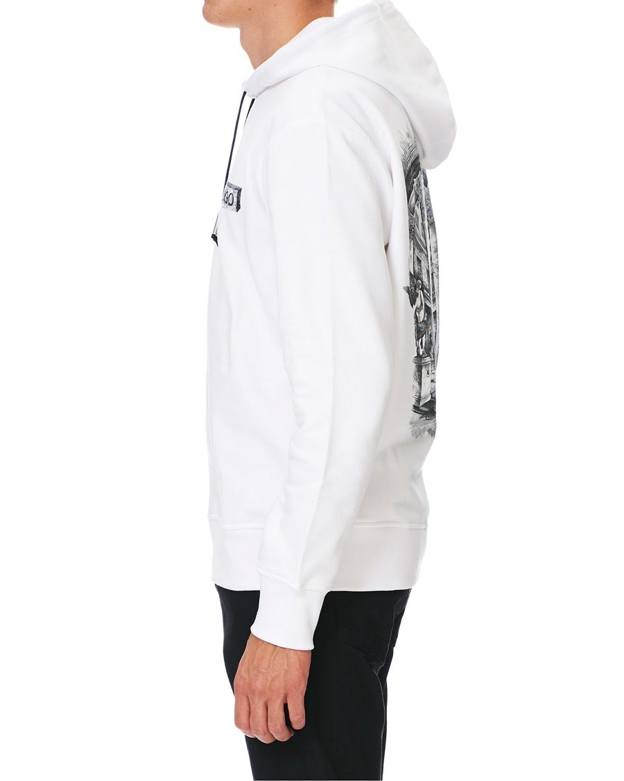 Herre | Trøjer | HUGO | Downsville Logo Hoodie White
