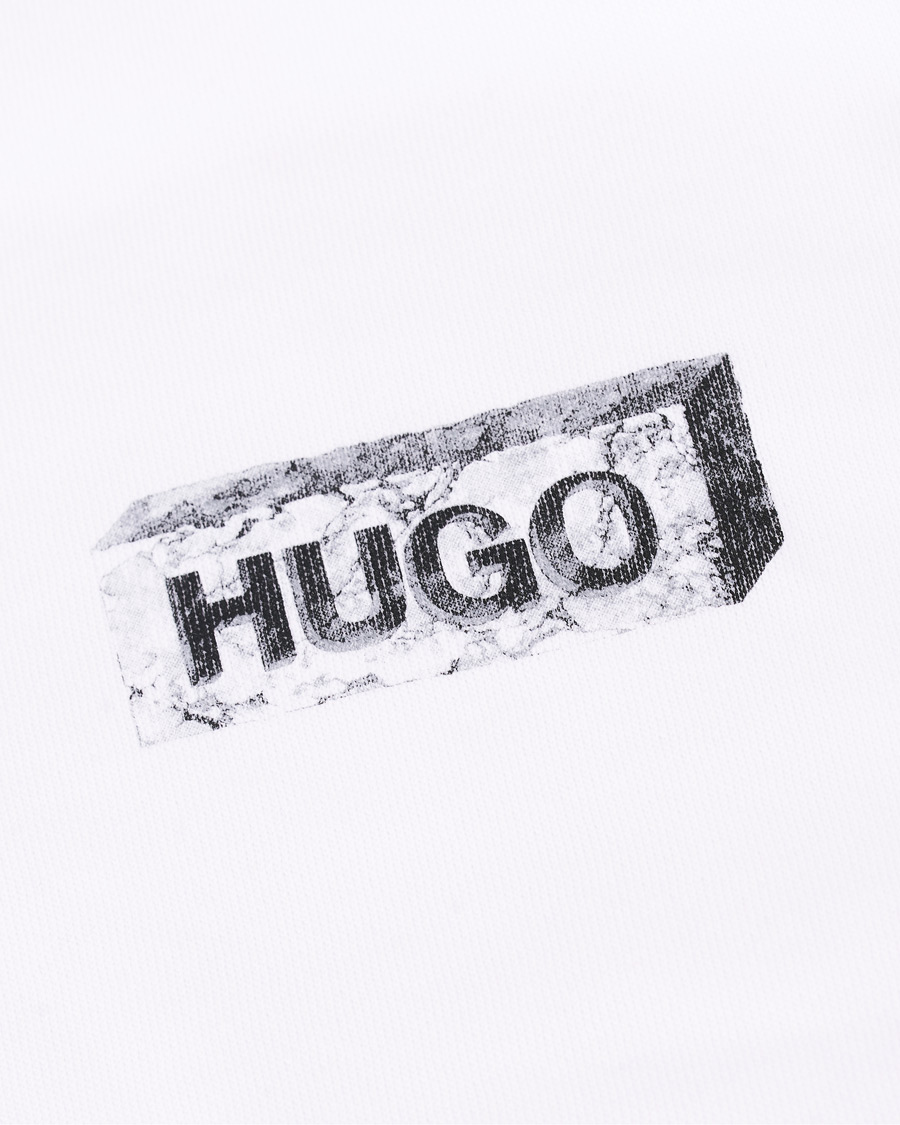 Herre | Trøjer | HUGO | Downsville Logo Hoodie White