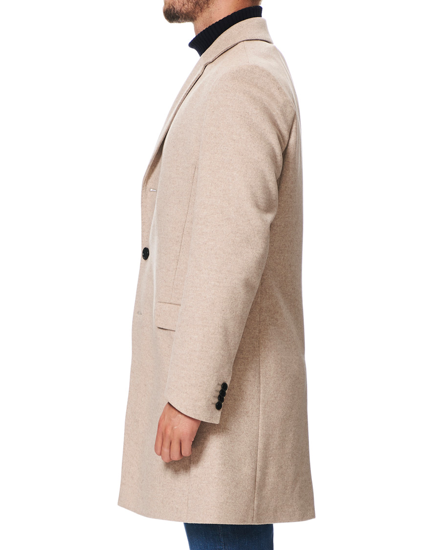 Herre | Jakker | HUGO | Migor Wool Coat Light Beige