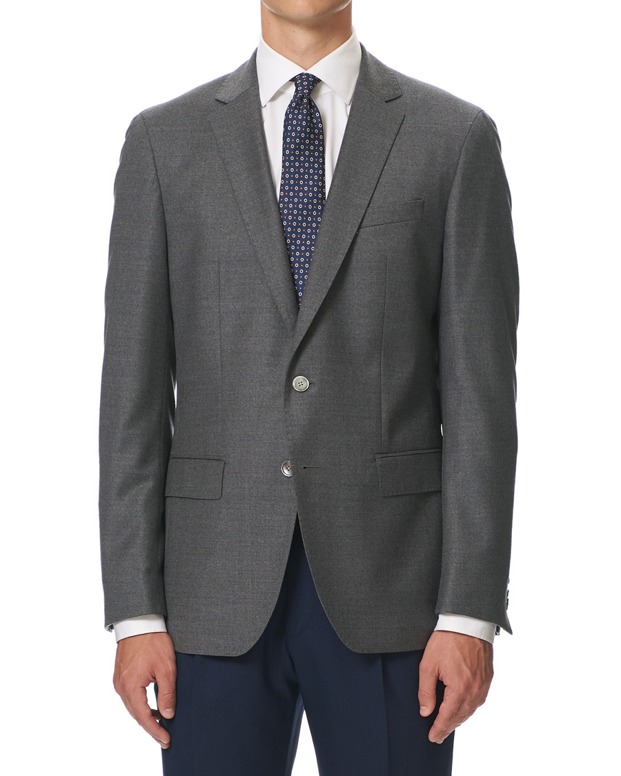 Herre | Blazere & jakker | BOSS BLACK | BOSS Hartley Flannel Blazer Dark Grey