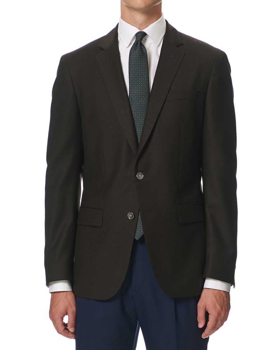 Herre | Blazere & jakker | BOSS BLACK | BOSS Hartley Flannel Blazer Dark Brown