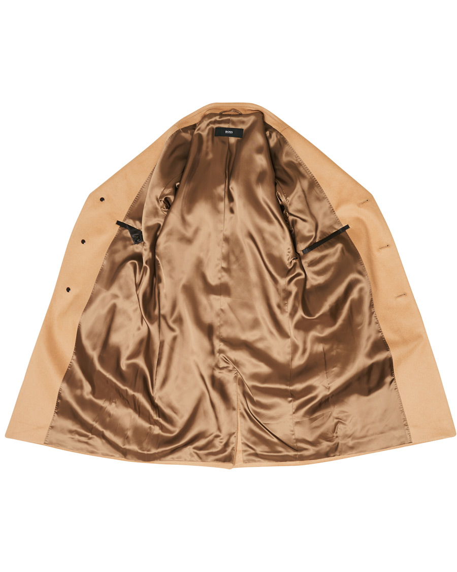 Herre | Jakker | BOSS BLACK | BOSS Nye Wool/Cashmere Coat Medium Beige