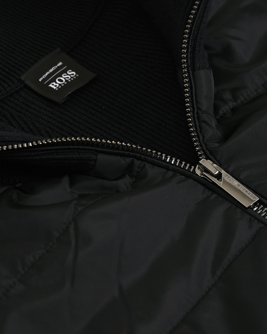 Herre | Trøjer | BOSS BLACK | BOSS Porsche Capsule Mandor Hybrid Full Zip Black