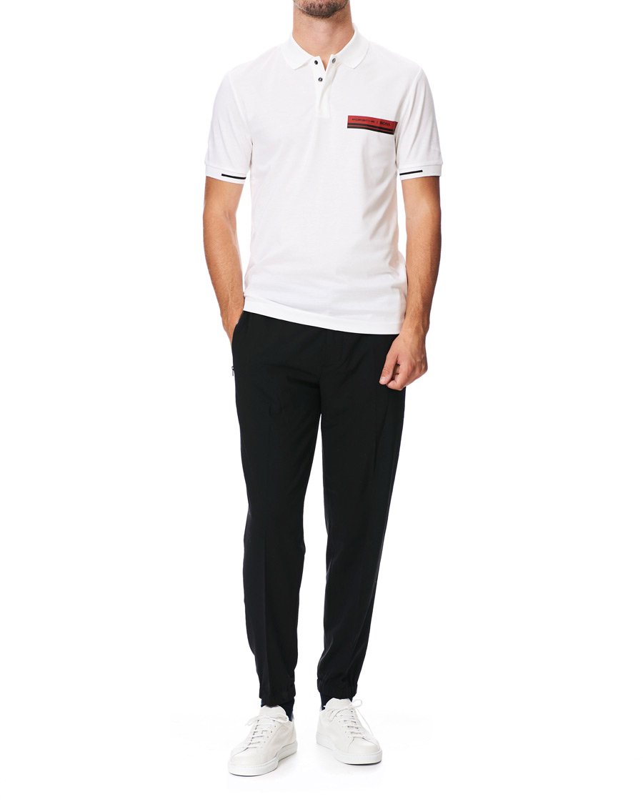 Herre | Polotrøjer | BOSS BLACK | BOSS Porsche Capsule Phillipson Polo White