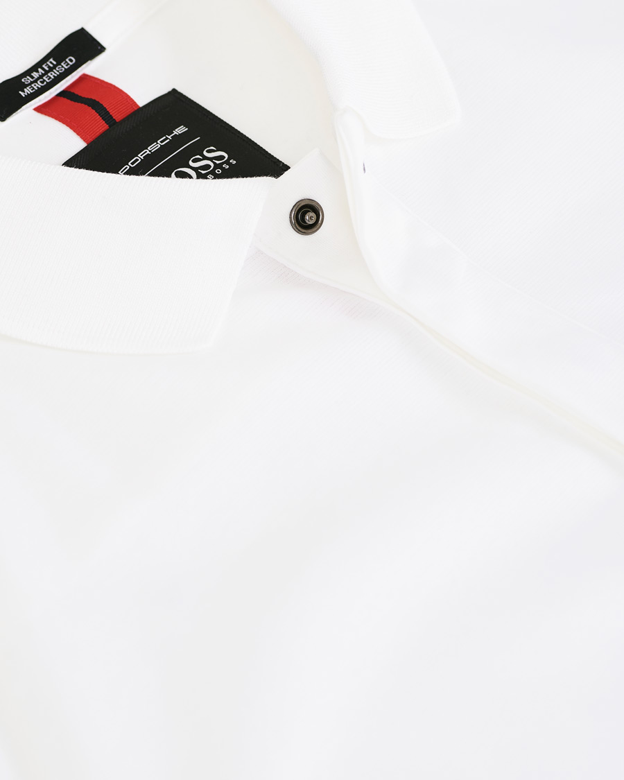 Herre | Polotrøjer | BOSS BLACK | BOSS Porsche Capsule Phillipson Polo White