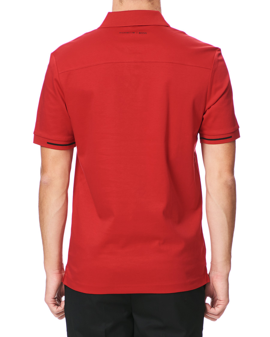 Herre | Polotrøjer | BOSS BLACK | BOSS Porsche Capsule Phillipson Polo Open Red