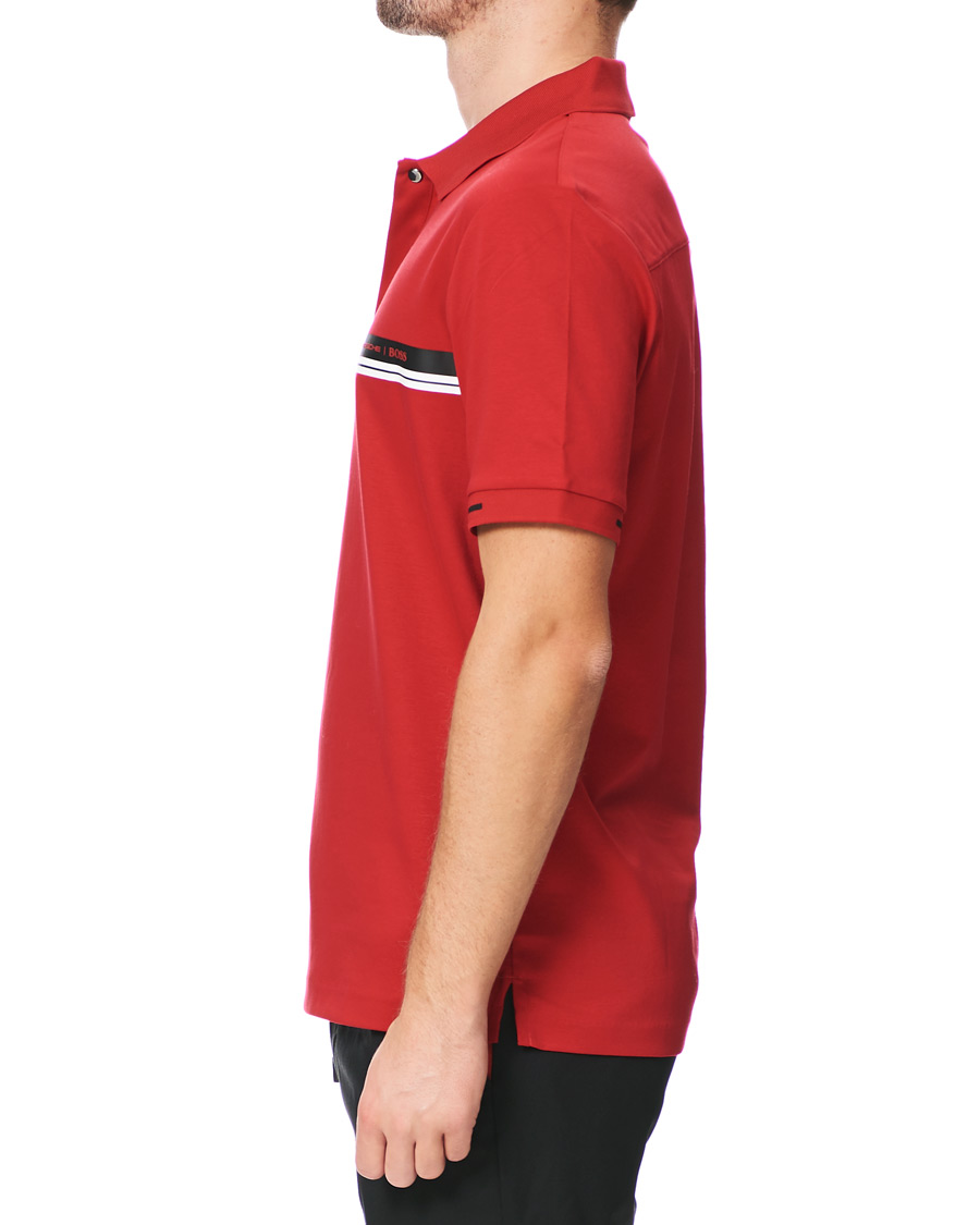 Herre | Polotrøjer | BOSS BLACK | BOSS Porsche Capsule Phillipson Polo Open Red