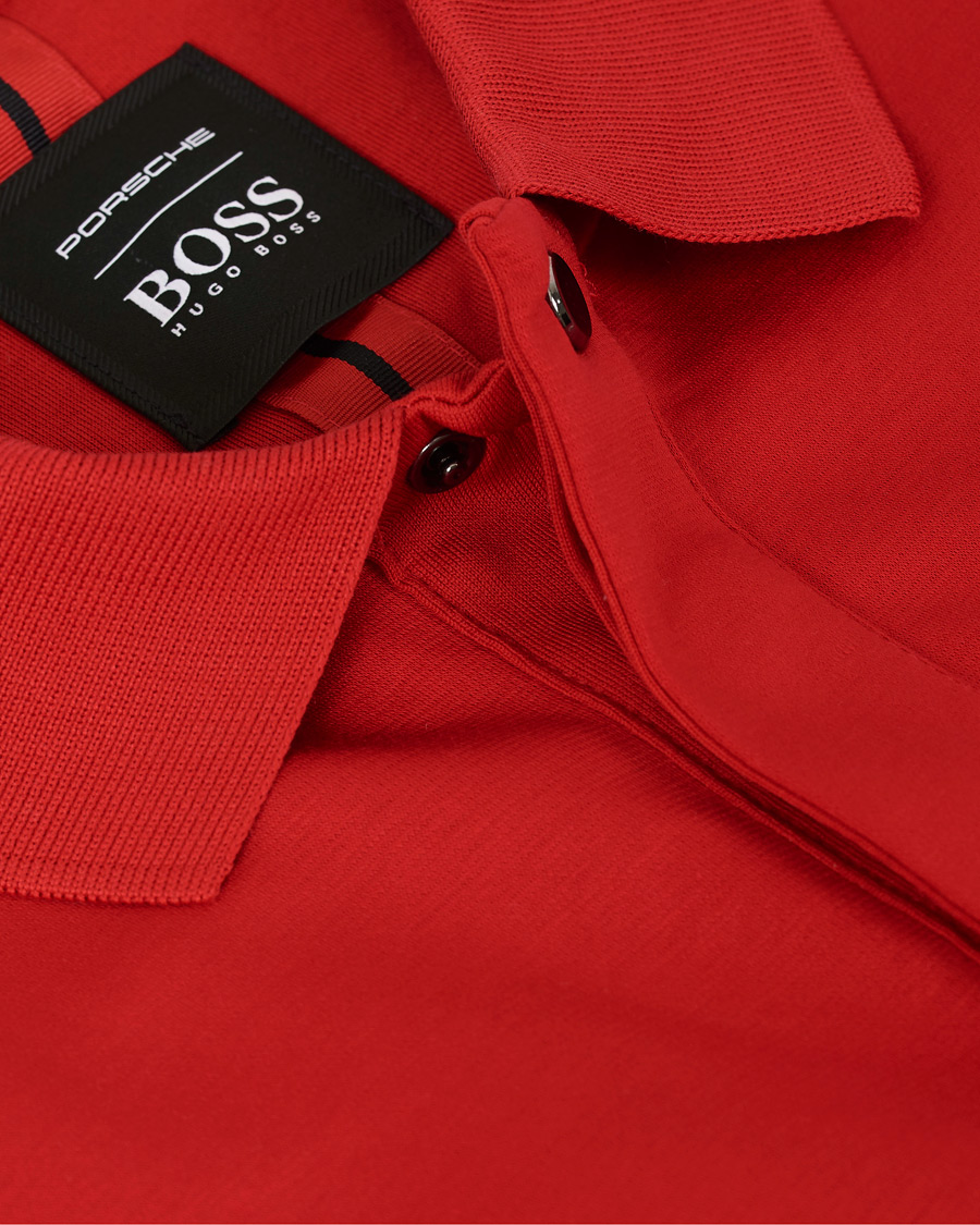 Herre | Polotrøjer | BOSS BLACK | BOSS Porsche Capsule Phillipson Polo Open Red