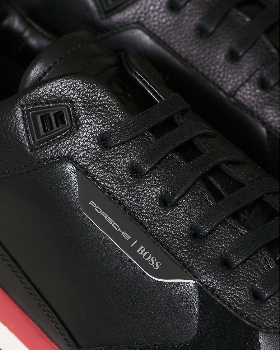 Herre | BOSS Porsche Capsule Element Sneaker Black | BOSS BLACK | BOSS Porsche Capsule Element Sneaker Black