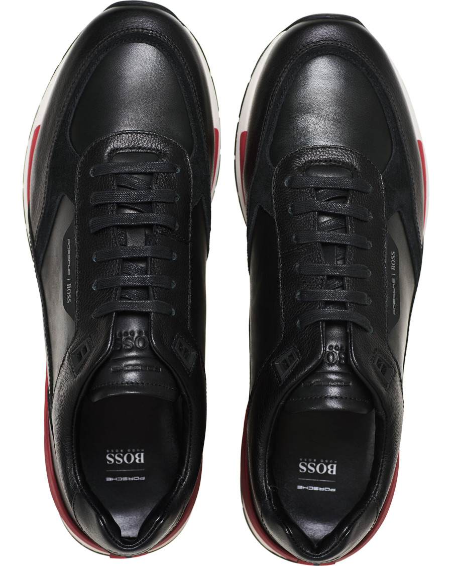 Herre | BOSS Porsche Capsule Element Sneaker Black | BOSS BLACK | BOSS Porsche Capsule Element Sneaker Black