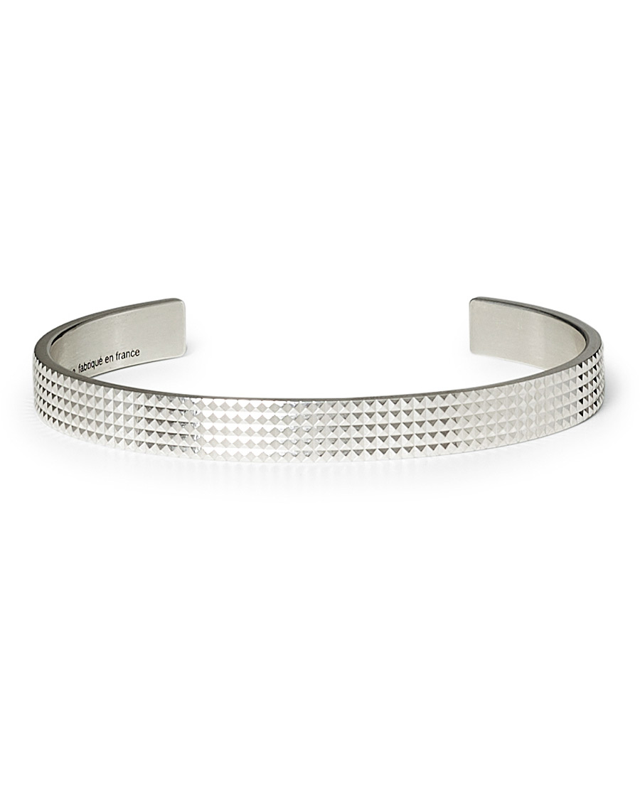Herre | LE GRAMME Guilloche Pyramid Bracelet Sterling Silver 23g | LE GRAMME | Guilloche Pyramid Bracelet Sterling Silver 23g