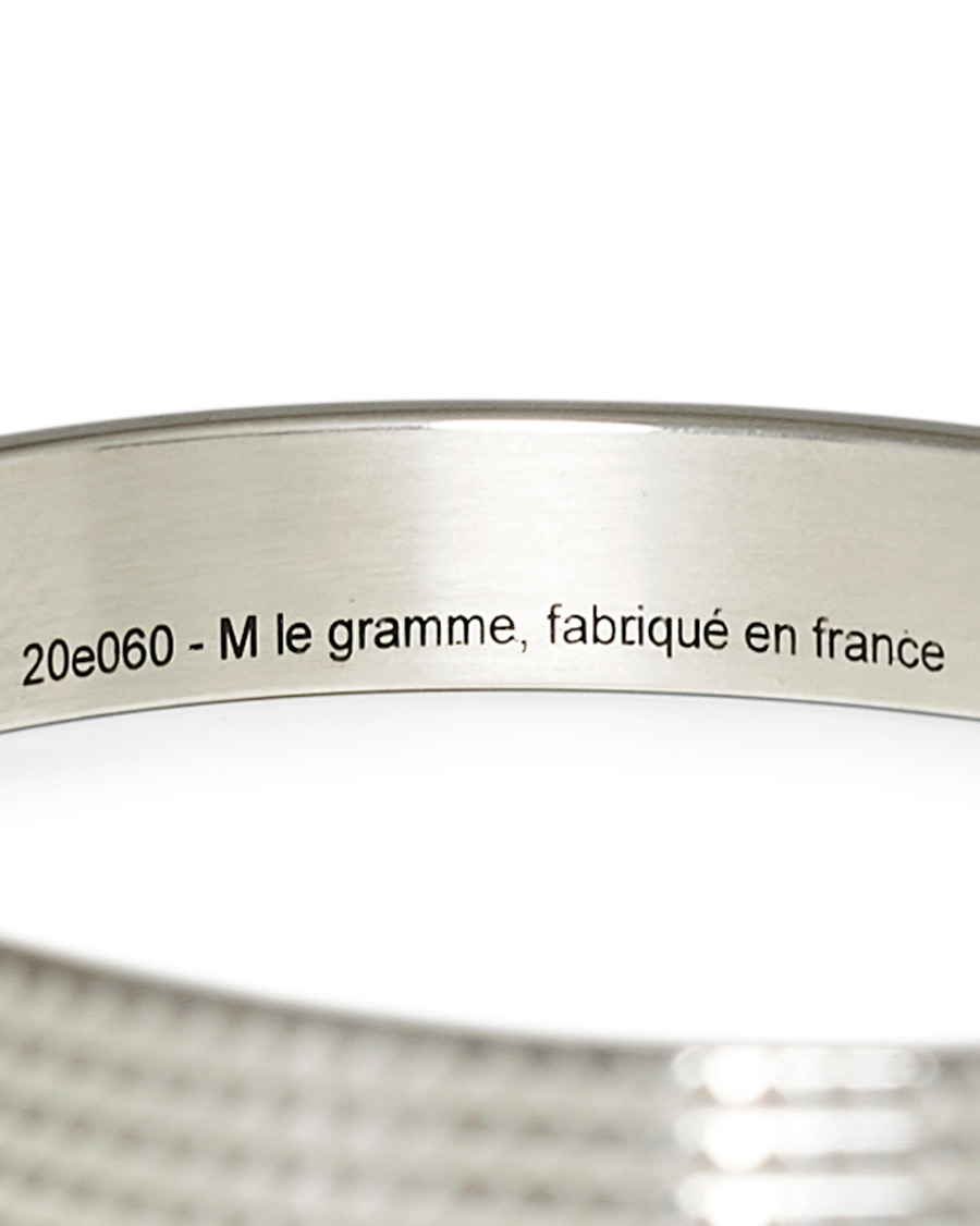 Herre | LE GRAMME Guilloche Pyramid Bracelet Sterling Silver 23g | LE GRAMME | Guilloche Pyramid Bracelet Sterling Silver 23g
