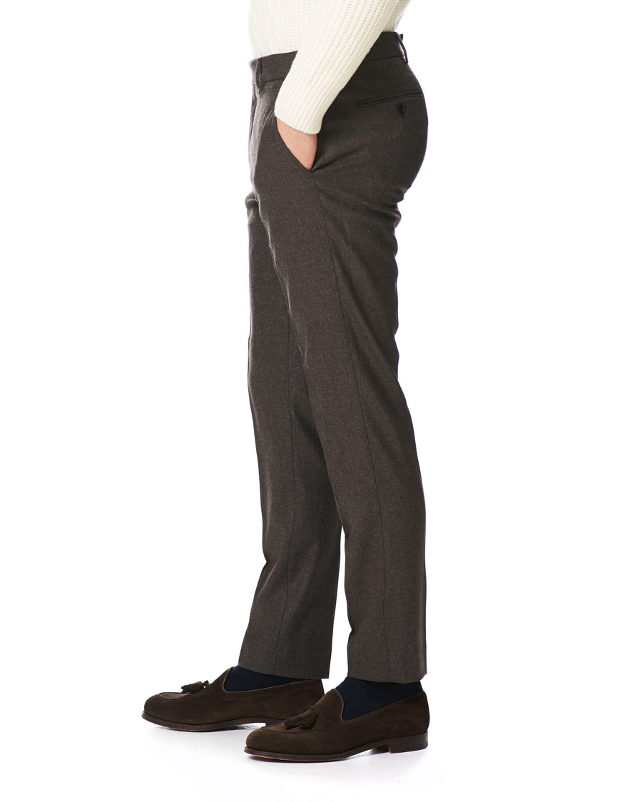 Herre | Bukser | Morris | Rodney Flannel Trousers Brown