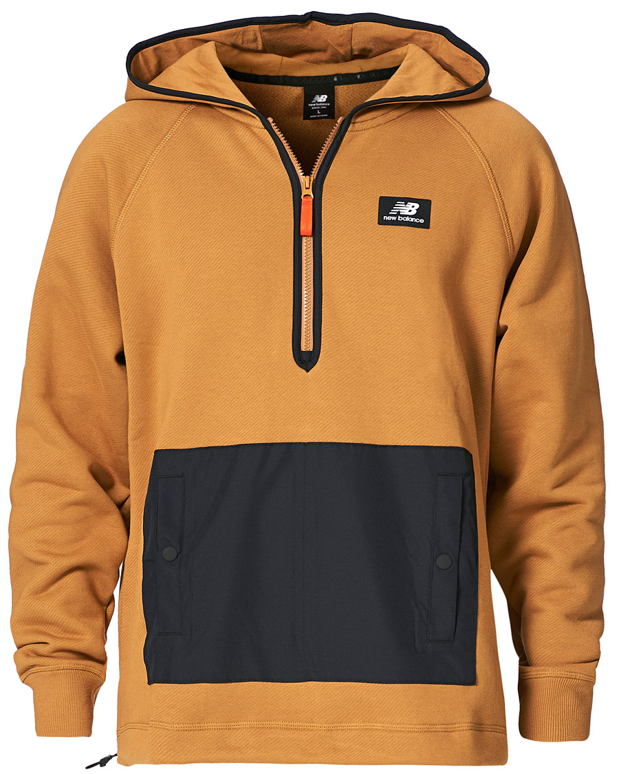 Herre | Trøjer | New Balance | All Terrain Half Zip Hoodie Brown