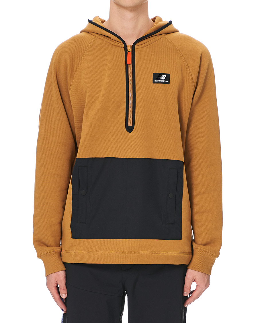 Herre | Trøjer | New Balance | All Terrain Half Zip Hoodie Brown