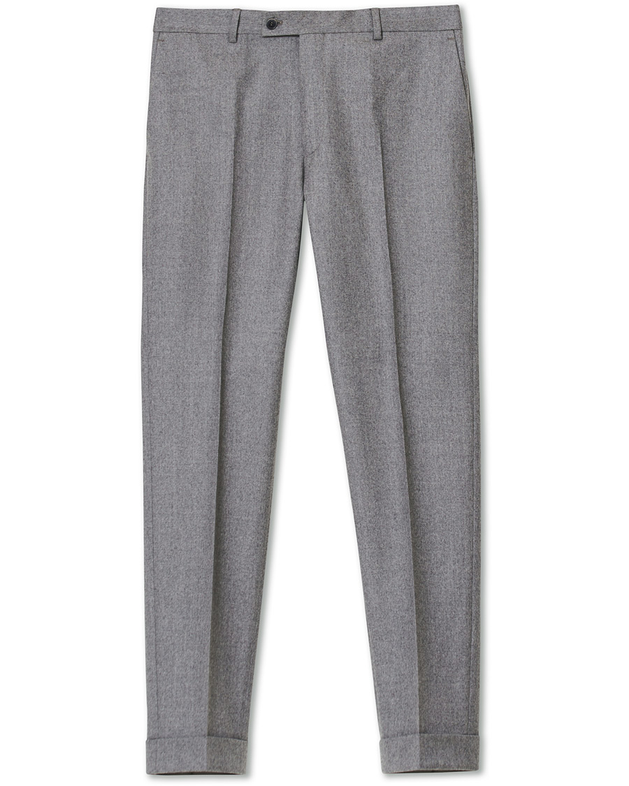 Herre | Bukser | Morris Heritage | Jack Flannel Trousers Light Grey