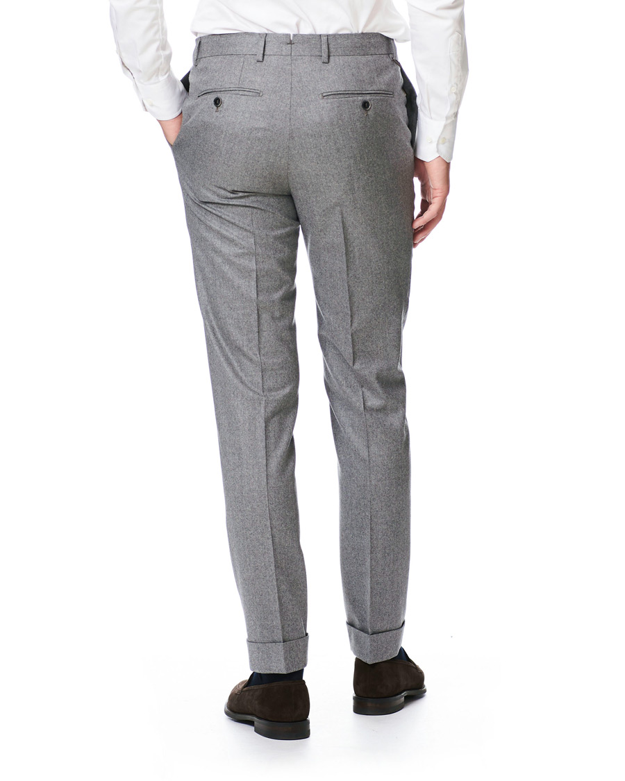 Herre | Bukser | Morris Heritage | Jack Flannel Trousers Light Grey